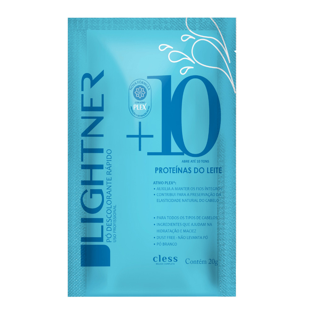 Po Descolorante Capilar Proteina do Leite Lightner 20g