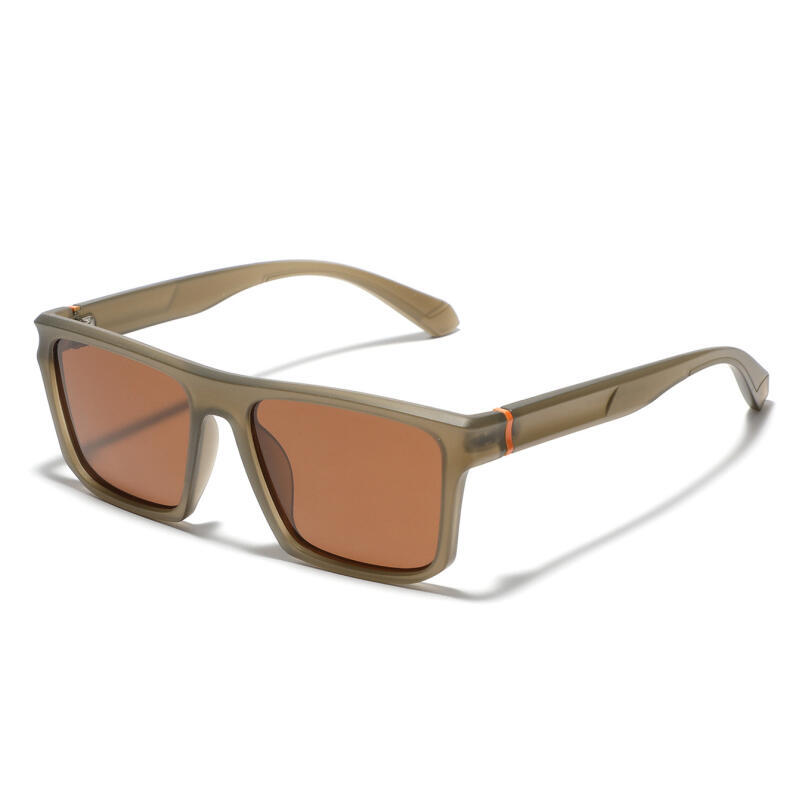 Óculos de Sol Polarizados Vintage Masculinos com Lentes Planas, Óculos de Sol para Dirigir, Óculos de Sol Femininos com 