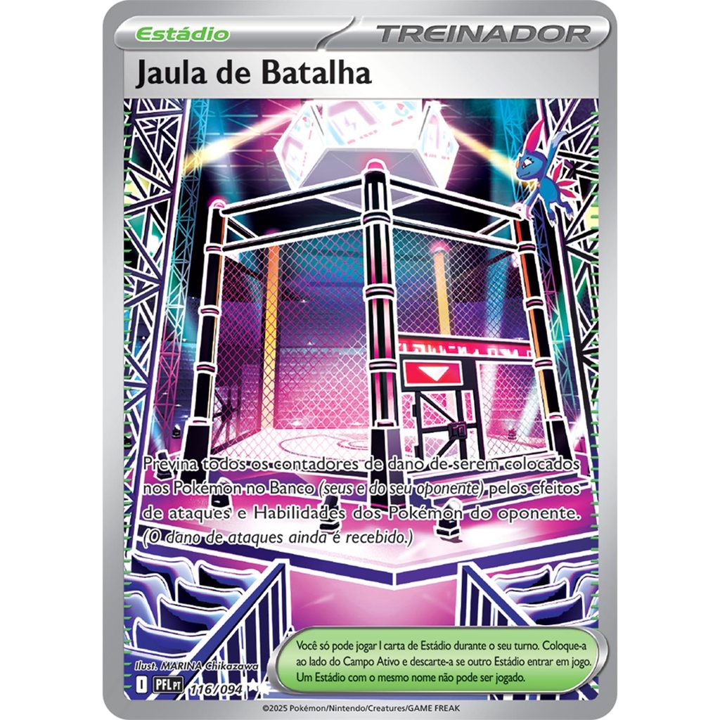 Carta Pokémon - Jaula De Batalha 116/94 - Fogo Fantasmagórico - Copag