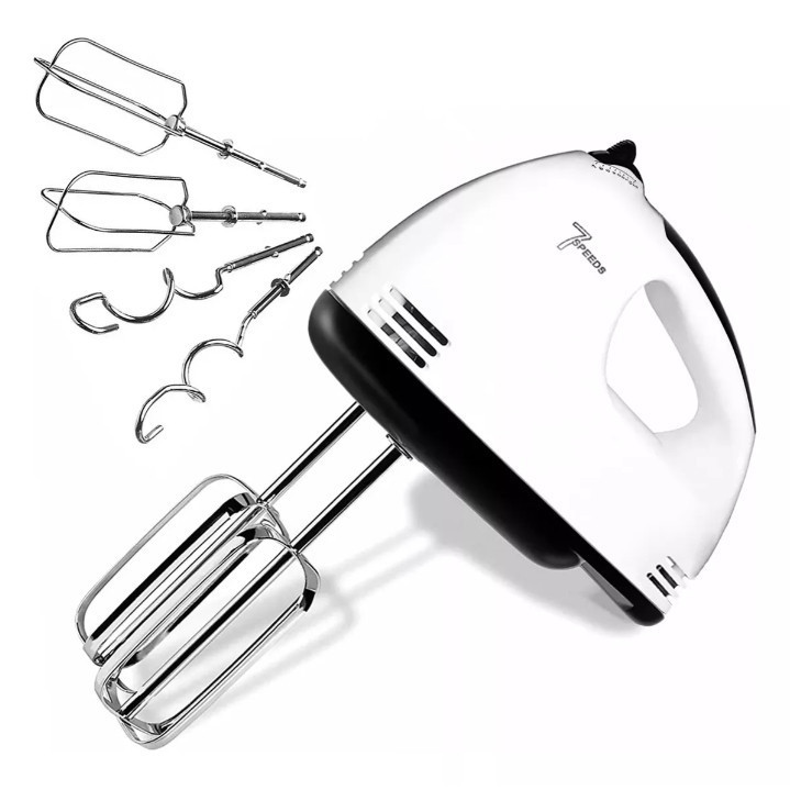 Batedeira De Mão Elétrica Bolo Chantilly 7 Velocidades 260W Batedeira Massa Bolo Ovos 220V em Oferta na Shopee