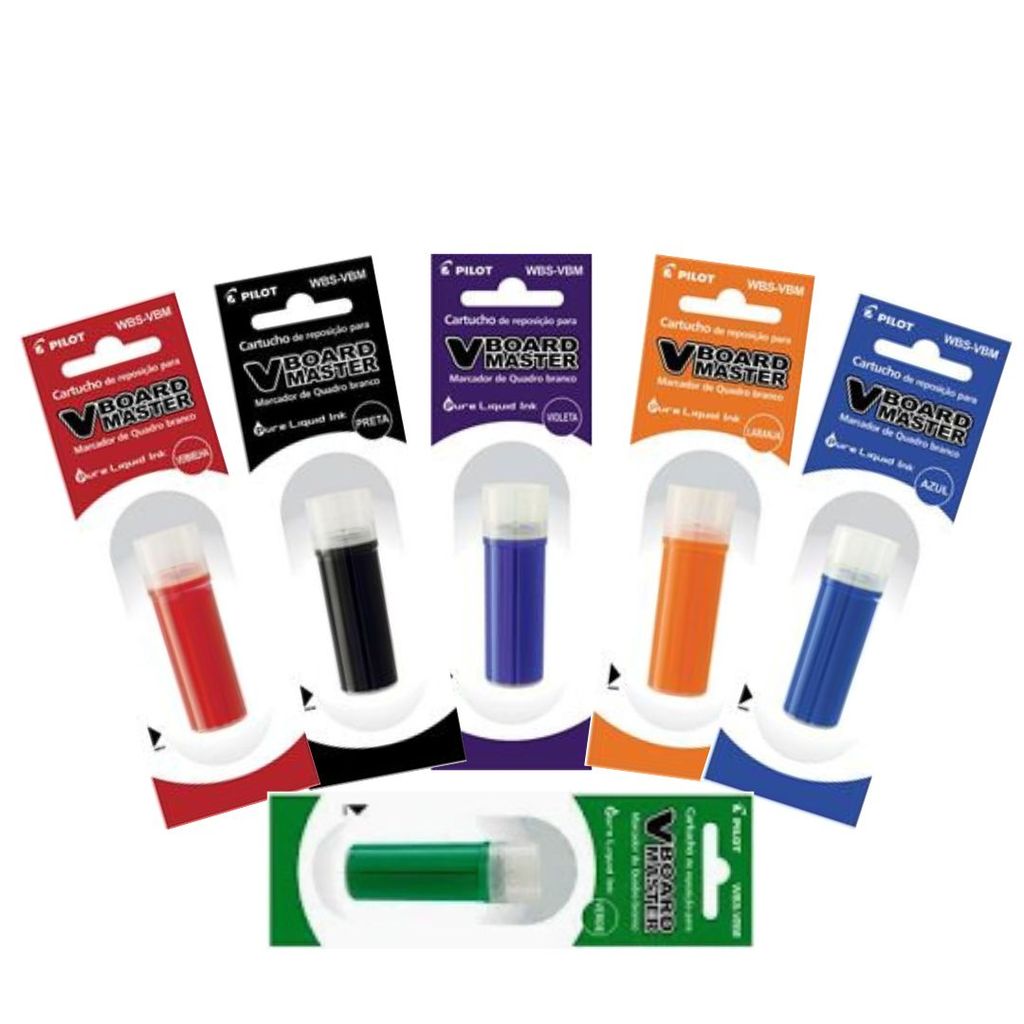 Refil de Tinta Pincel Quadro Branco WBS-VBM 5,5ml Azul