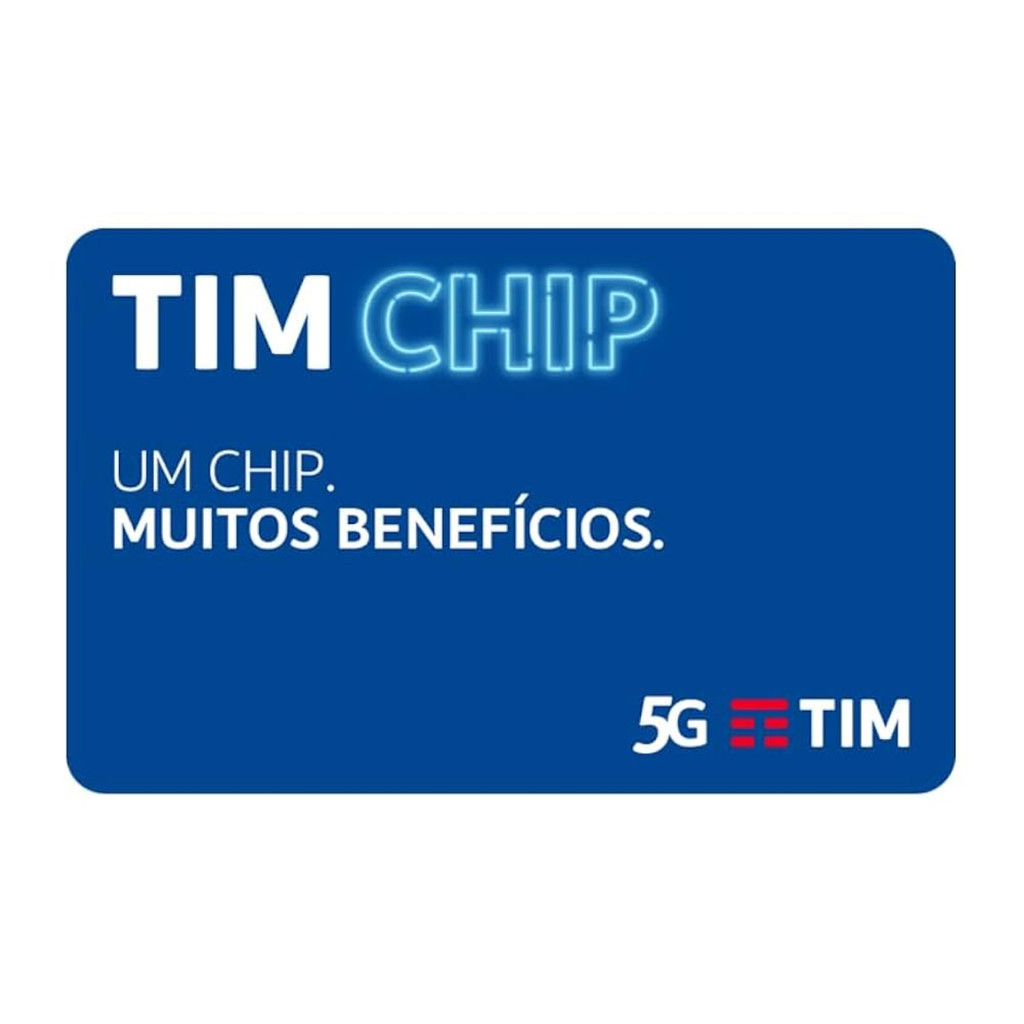 TIM Chip Pré Pago 5G / 4G / 3G sem crédito