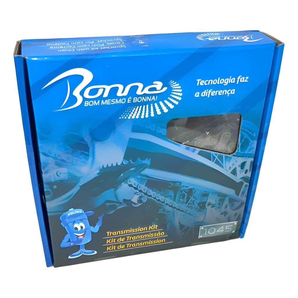 Kit Relação Bonna Para Titan 150 Fan E Start Aço 1045