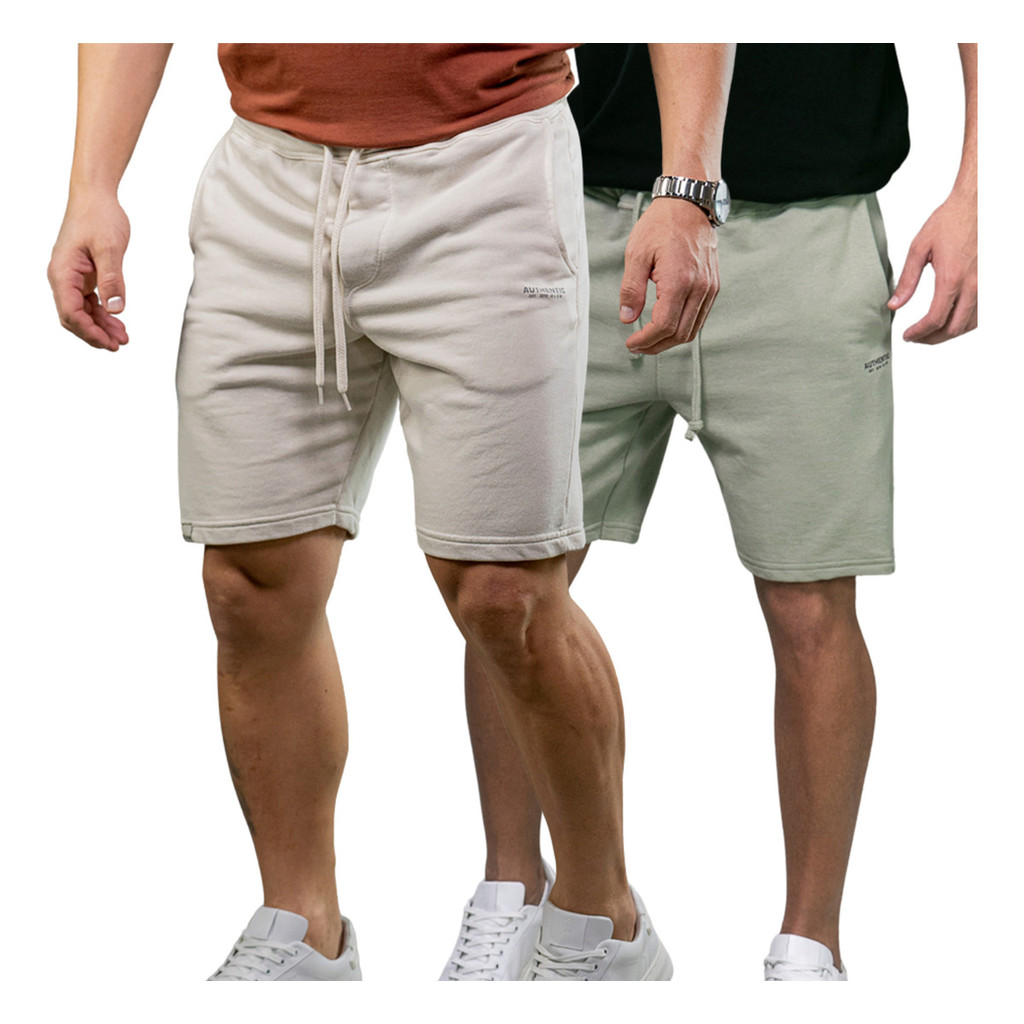 Kit 2 Bermudas Moletom Estonadas Premium Algodao Confort Top