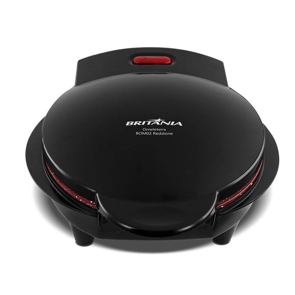 Detalhes do Omeleteira Britânia Antiaderente Redstone 750W BOM02P