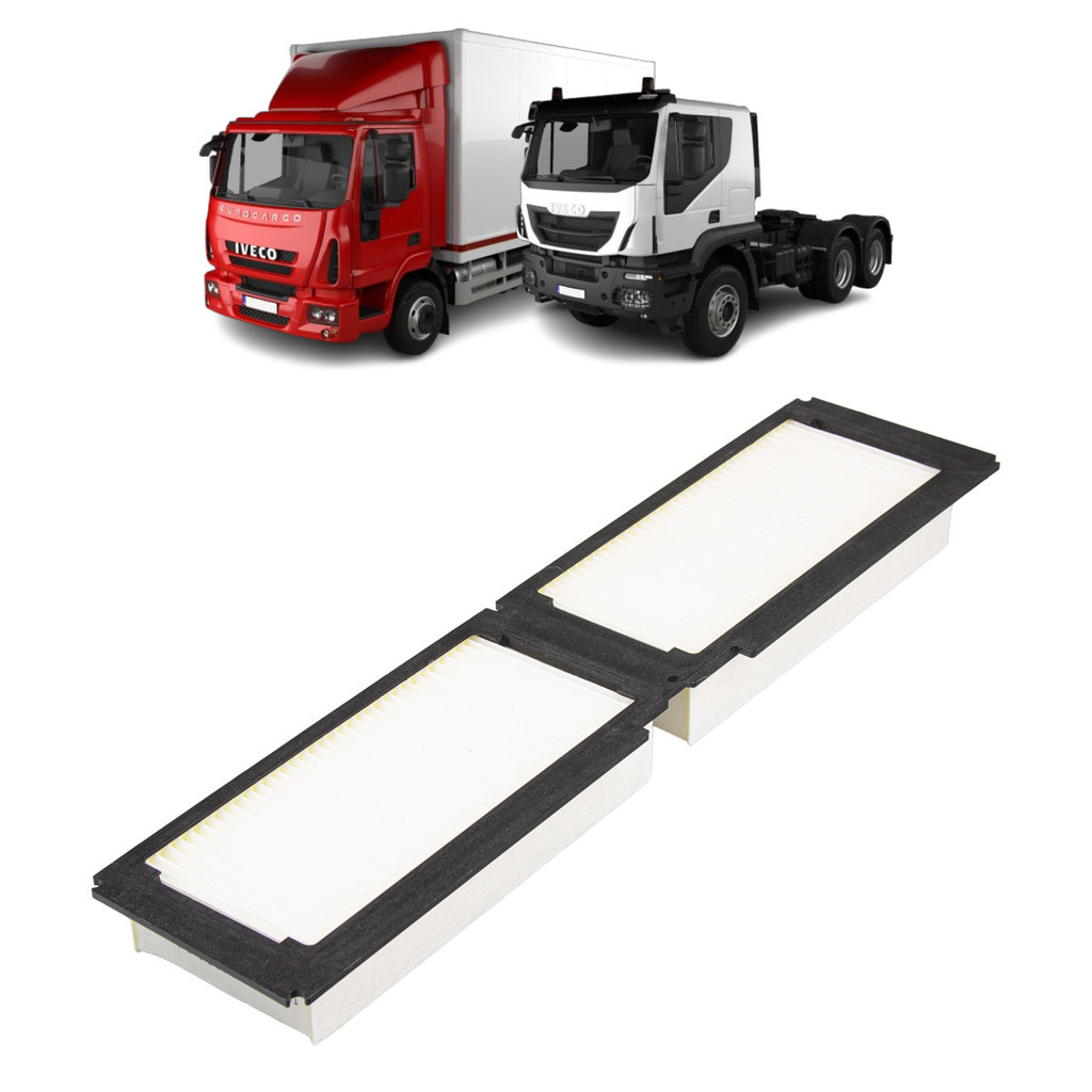 Filtro de Cabine Iveco Eurotech 450e37t 740e42tz/ Eurotrakker 380e37h 380t38 450e37t 720t42t 720e42ht/ Eurocargo 180e32