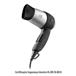 Secador De Cabelo Soft Touch Com Cabo Dobrável Bivolt 1200W