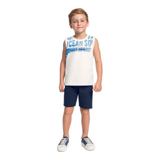 Conjunto Regata Tropical Bermuda Bee Loop em Oferta na Shopee