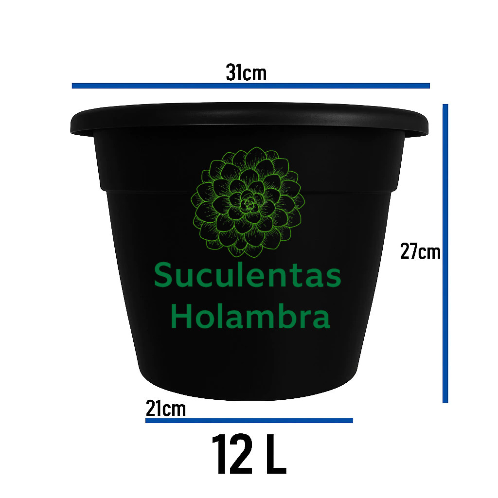 Kit 10 Vasos Pote 30 - REFORÇADO Cor Preta 12 Litros em Oferta na Shopee