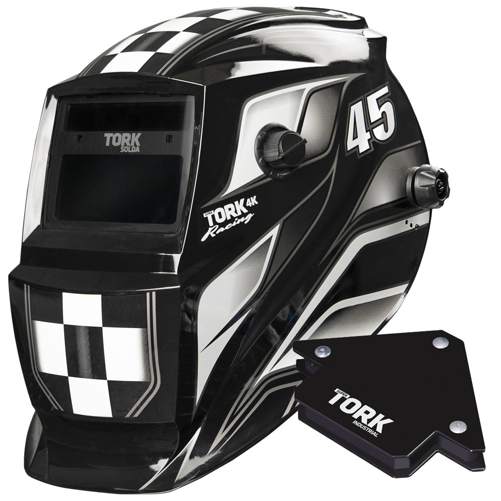 Mascara de Solda Automatica 4K MTR-9045 Racing 45 Tork Com Esquadro Magnetico 12kg Super Tork em Oferta na Shopee