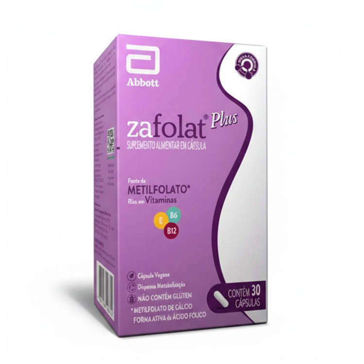 Polivitamínico Zafolat Plus Para Gestantes Abbott 30 Cápsulas