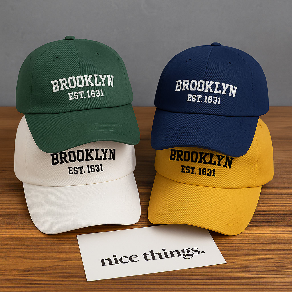 Boné Brooklyn Beisebol Retrô Bordado Premiun Unissex Algodão Regulagem Macio Estiloso e Confortável em Oferta na Shopee