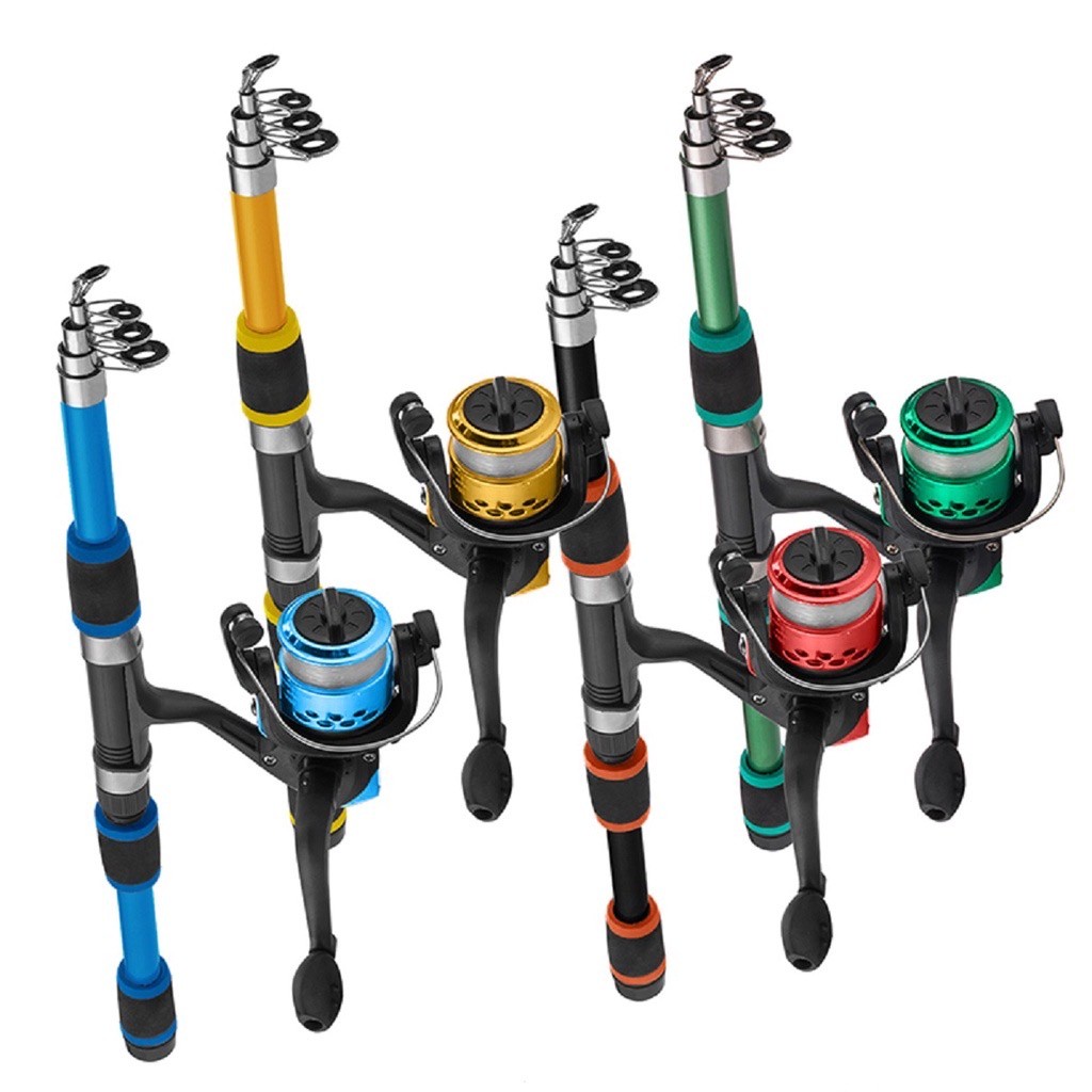 kit Vara Telescópica 1,80m 20lb + Molinete ZR200 3 Rolamentos pesca Vara molinete mulinete vara telescopica