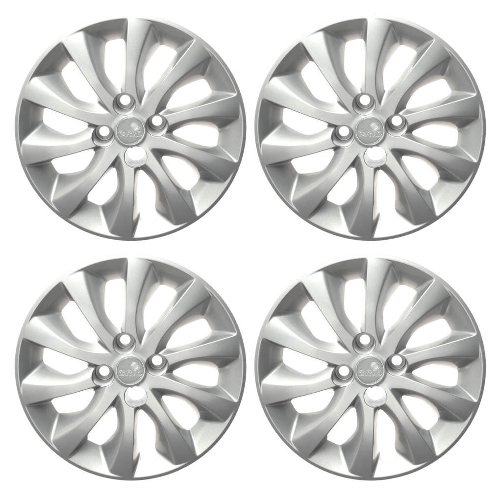 Calota Aro 15" cor Prata Modelo Idea 14/16 Jogo c/ 4 Calotas Grid - 225CP-PTA-E