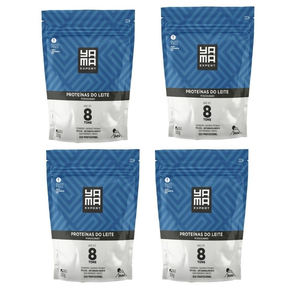 Pó Descolorante Yamá Proteínas do Leite 300g – Dust Free | Abre Até 8 Tons!