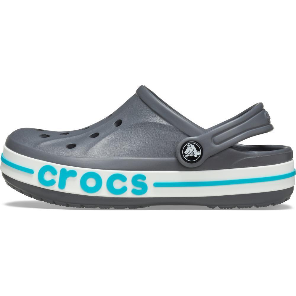Detalhes do Sandália Crocs Bayaband Clog T Charcoal/Multi