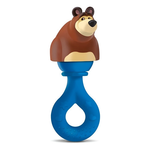 Urso Mordedor Chocalho P/ Bebês - Masha E O Urso - Divertoys
