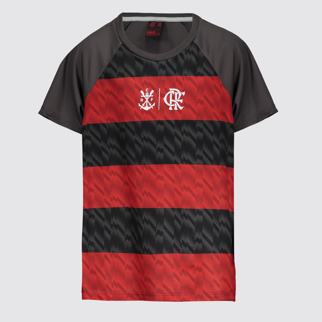 Camisa Flamengo Harmonia Infantil Cinza e Vermelha em Oferta na Shopee