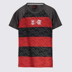 Camisa Flamengo Harmonia Infantil Cinza e Vermelha