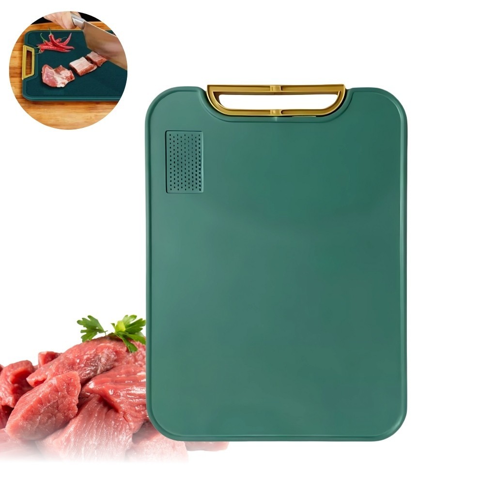 Tábua de Corte Retangular Antibacteriana À Prova De Mofo Com Alça Anti-rachaduras Cozinha