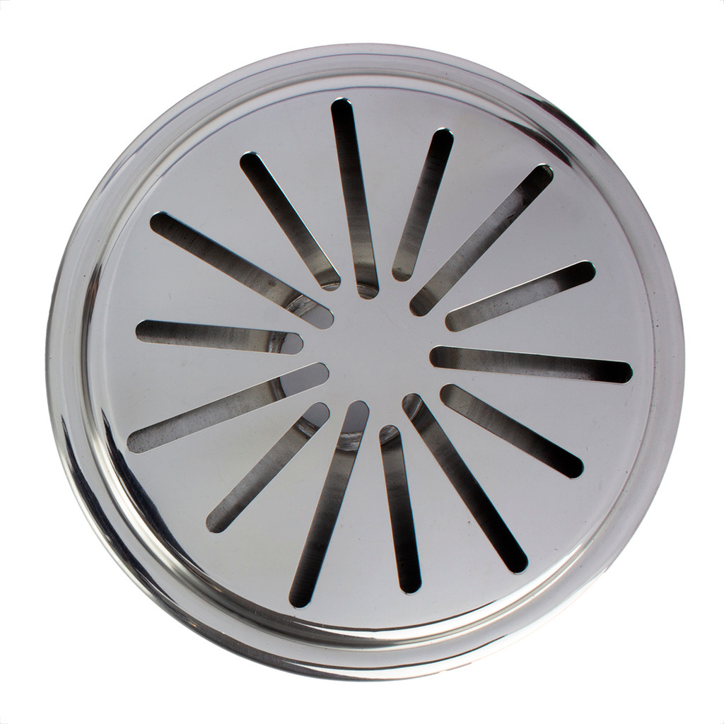 Ralo De Fundo Para Piscina Anti Turbilhão em Aço Inox Dreno Encaixe 60mm