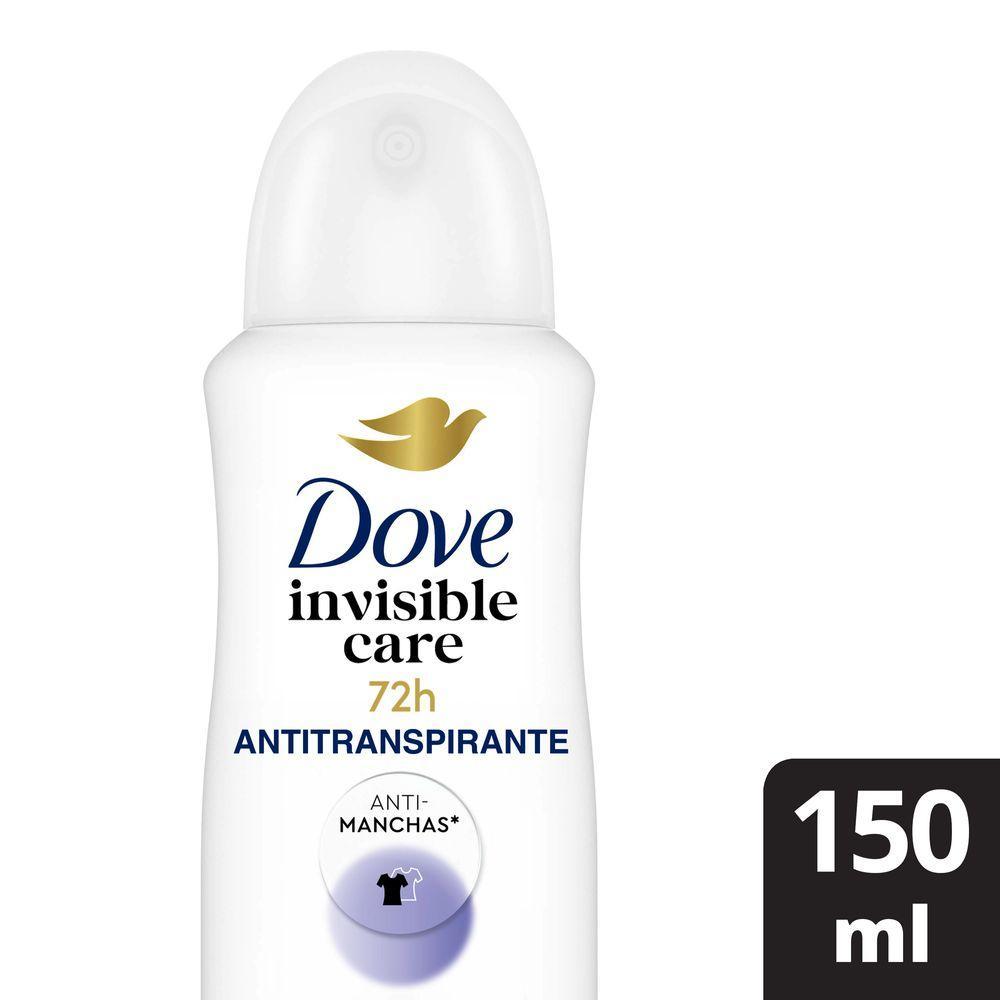 Desodorante Antitranspirante Aerossol Dove Invisible Care 150ml em Oferta na Shopee