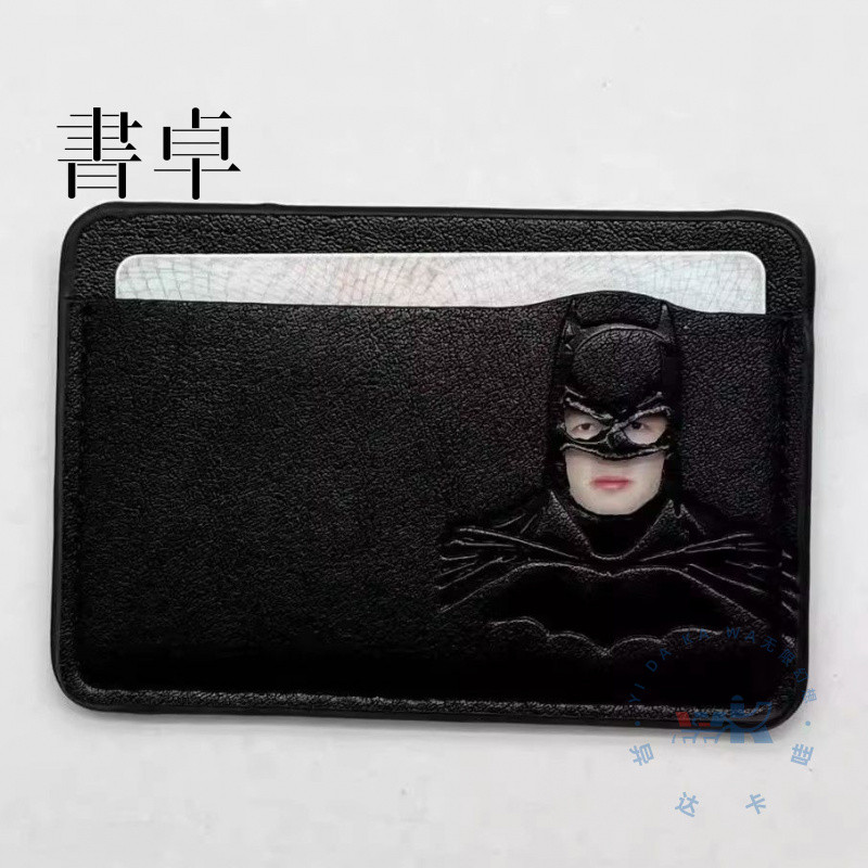 Influenciador mesmo estilo porta-cartão de identificação do Batman porta-cartões abstrato engraçado super-herói bloquean