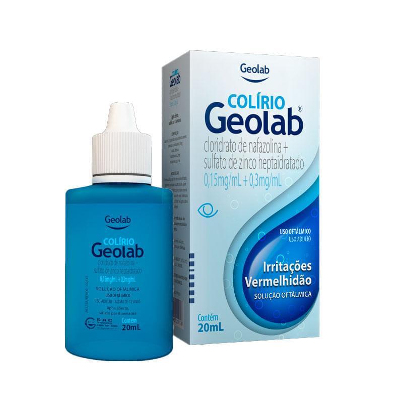 Colírio Geolab Solução Oftálmica 20ml em Oferta na Shopee