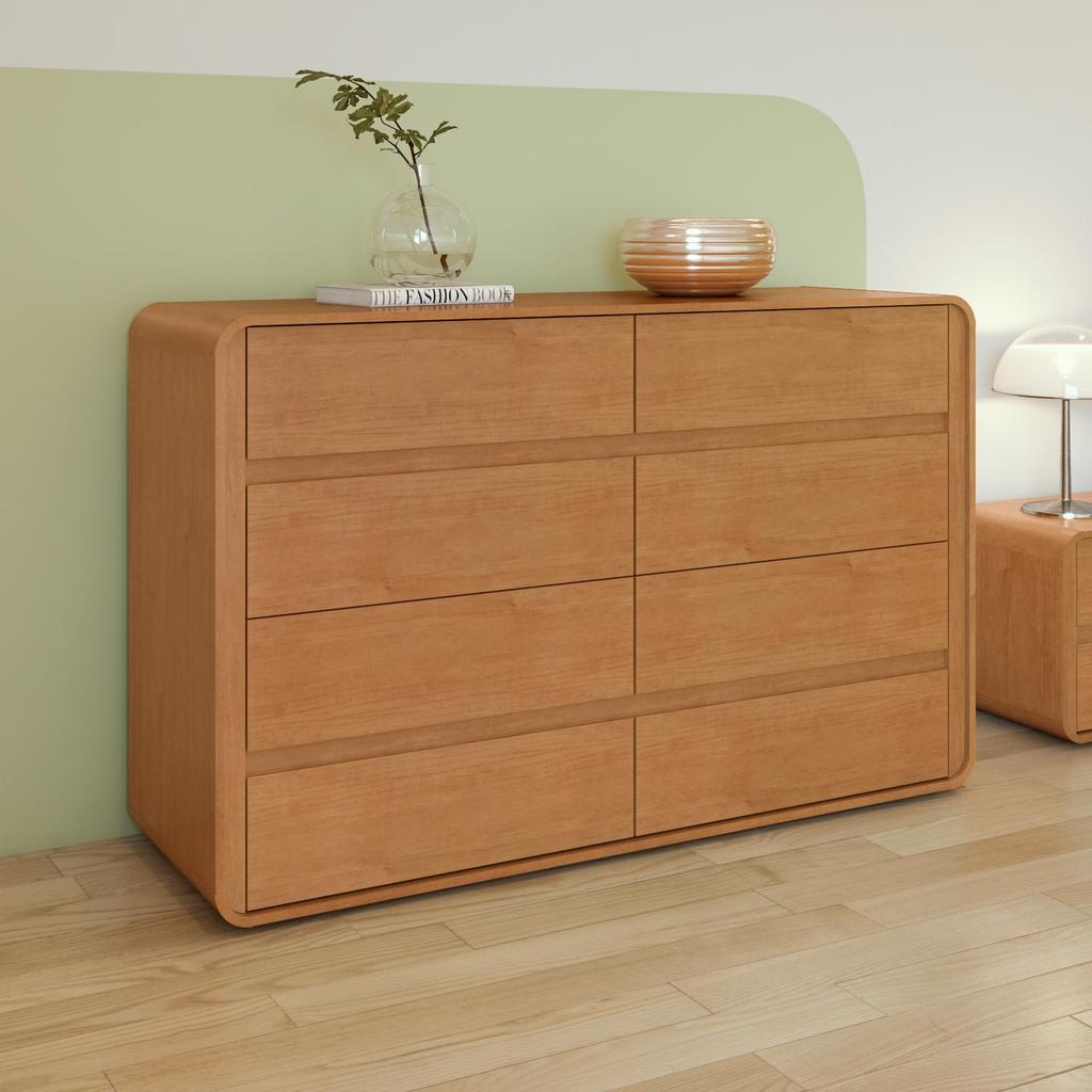 Comoda 8 Gavetas  Easy Like  Amendoa Clean em Oferta na Shopee