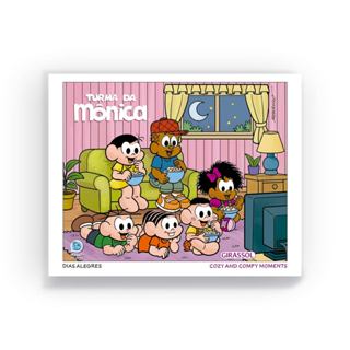 Turma da Mônica | Dias Alegres | Cozy and Comfy Moments | Livro de Colorir em Oferta na Shopee