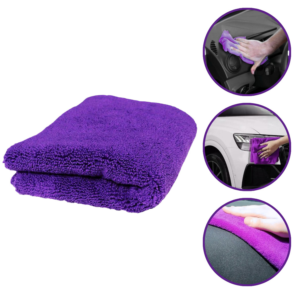 Pano Microfibra Automotivo Toalha 28x28 Cm Zacs - Roxo em Oferta na Shopee