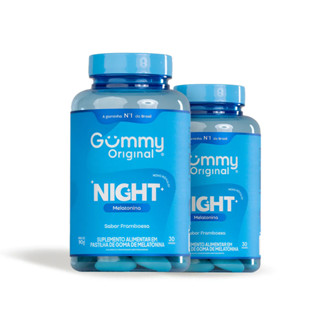 Combo 2 unidades Gummy Night Melatonina Suplemento Alimentar Em Pastilha Goma Sabor Framboesa 30 Unidades em Oferta na Shopee