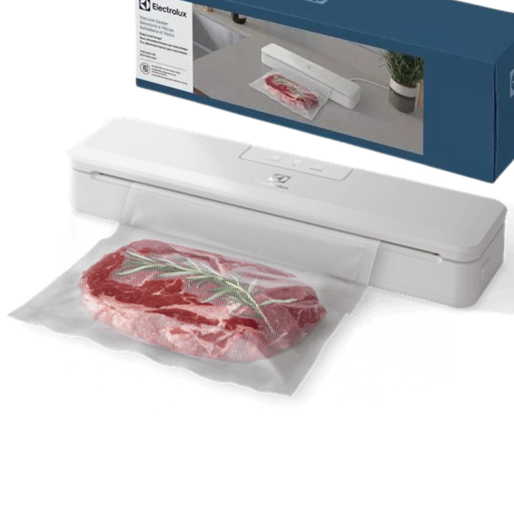 Seladora a Vácuo Portátil Original Electrolux 220v VCELUX02-20 3 Funções Silenciosa Alimentos Fresco