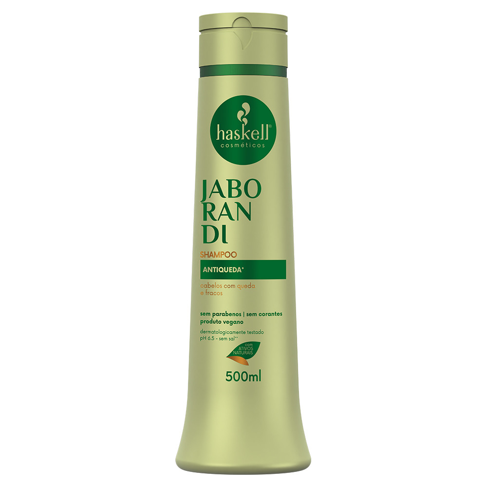Shampoo Jaborandi Antiqueda 500ml Haskell | Limpeza profunda e estímulo de crescimento em Oferta na Shopee