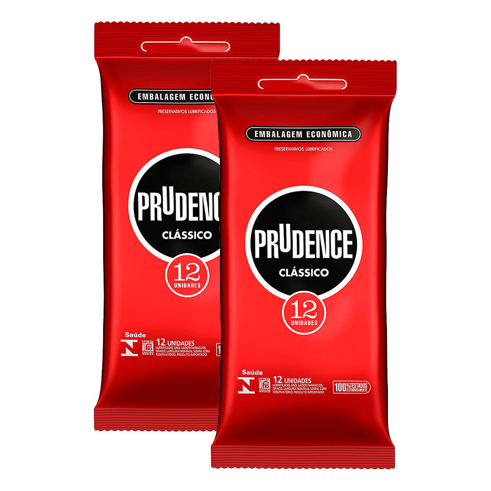 Kit 2 Preservativo Prudence 12 Unidades em Oferta na Shopee