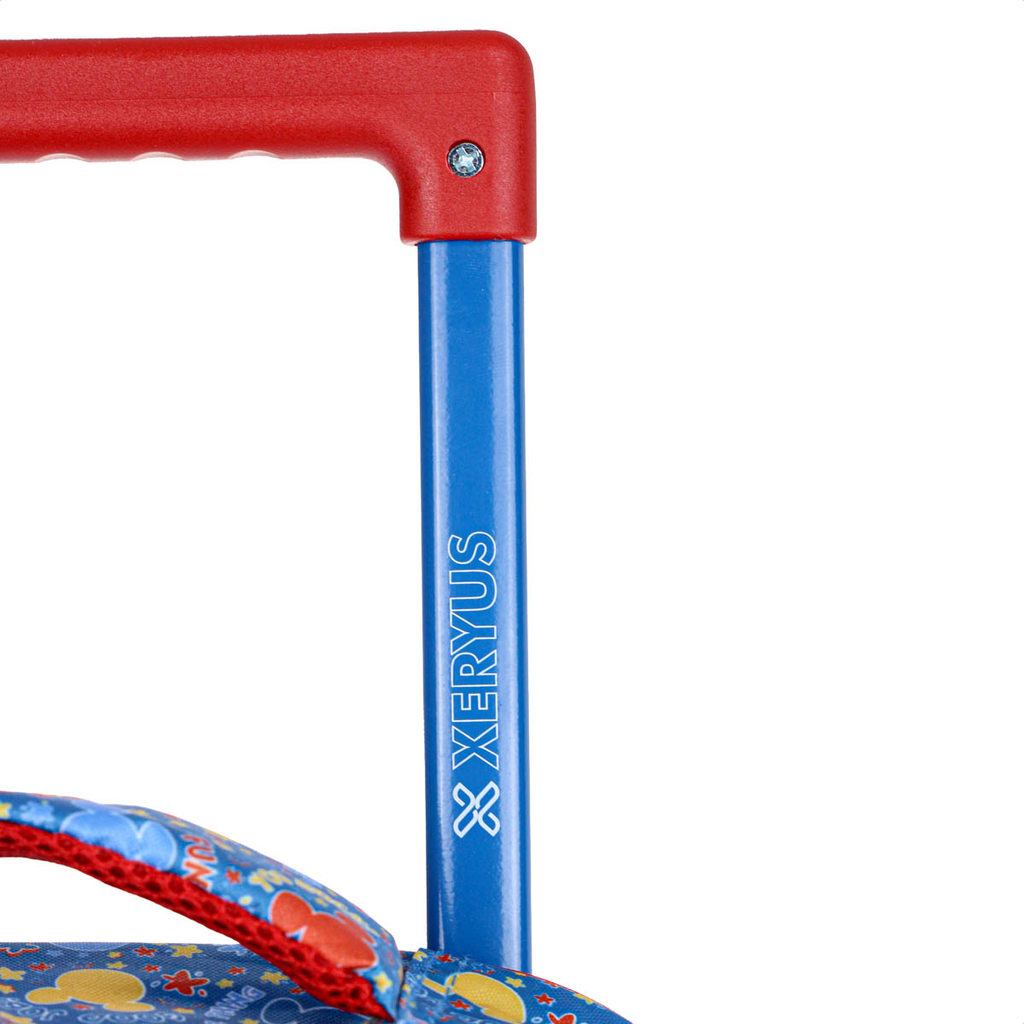 Detalhes do Mochila Com Rodas Escolar Xeryus 16 Mickey Mouse 14890  Azul - Infantil