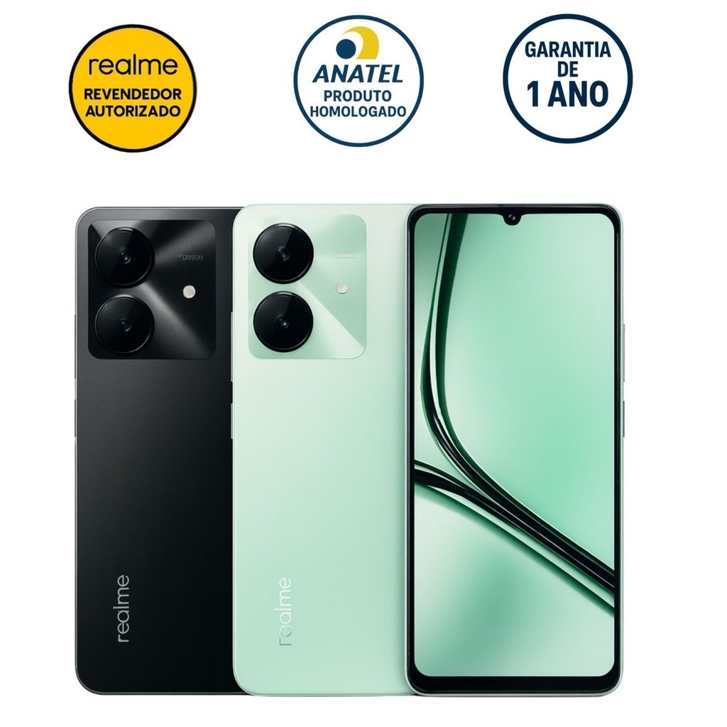 Celular Smartphone Realme Note 60X 4G 128GB/4GB 64GB/3GB Ram Dual Sim - Revendedor Autorizado Realme