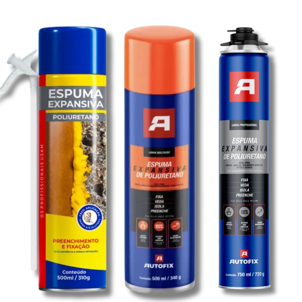 Espuma Expansiva PU Spray 330ml 500ml 750ml Escolha em Oferta na Shopee