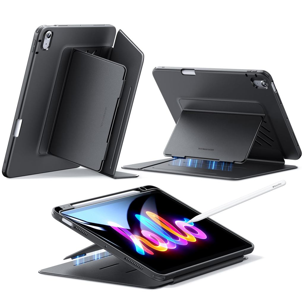 Capa ESR para iPad Air 11 M3/M2 2025/2024 Suporte 360 Hybrid-Preto