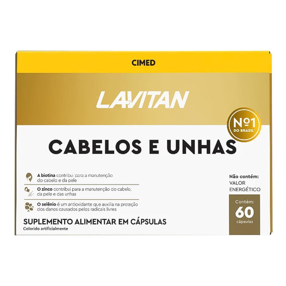 Lavitan Cabelos E Unhas Com 60 Cápsulas Suplemento em Oferta na Shopee