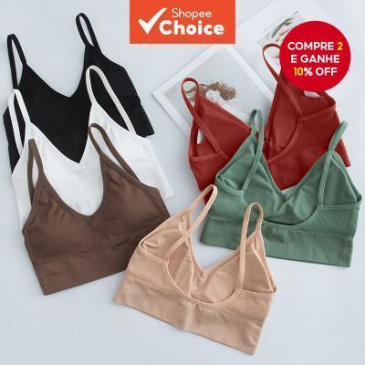 Sutiã Esportivo Sexy Sem Costura-Conforto Fio Para Exercícios E Uso Diário