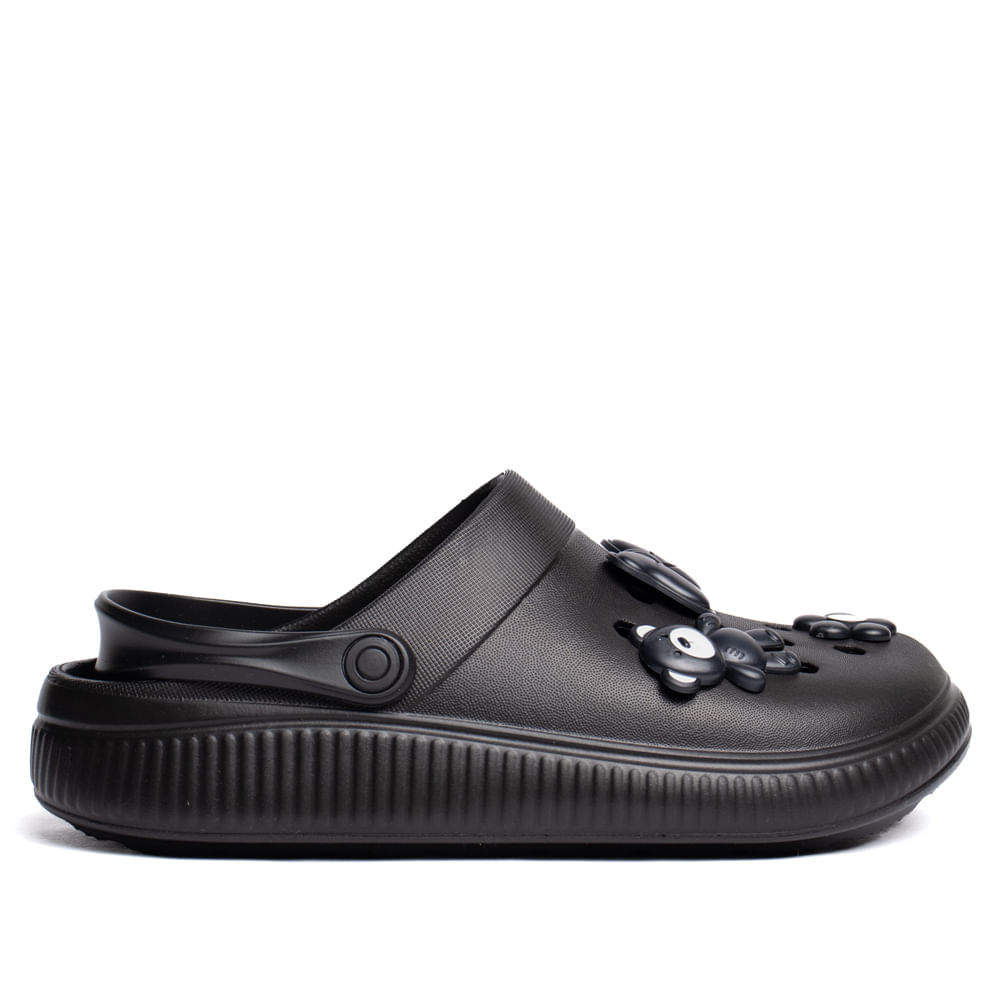 Sandália Babuche Feminina Moleca Pins EVA Preto