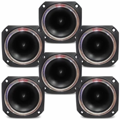 Kit 6 Alto Falantes Compacto Tweeters Bomber PST 001 150 Watts RMS 8 Ohms