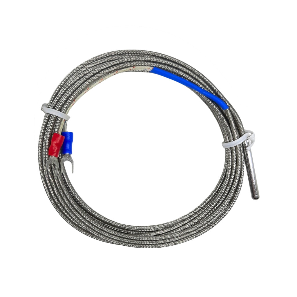 TERMOPAR TIPO K CABO 3 METROS HASTE COMP: 30MM DIÂMETRO: 4MM