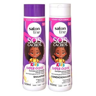 Salon Line SOS Kids Super Óleos Kit Shampoo + Condiconador - Original em Oferta na Shopee