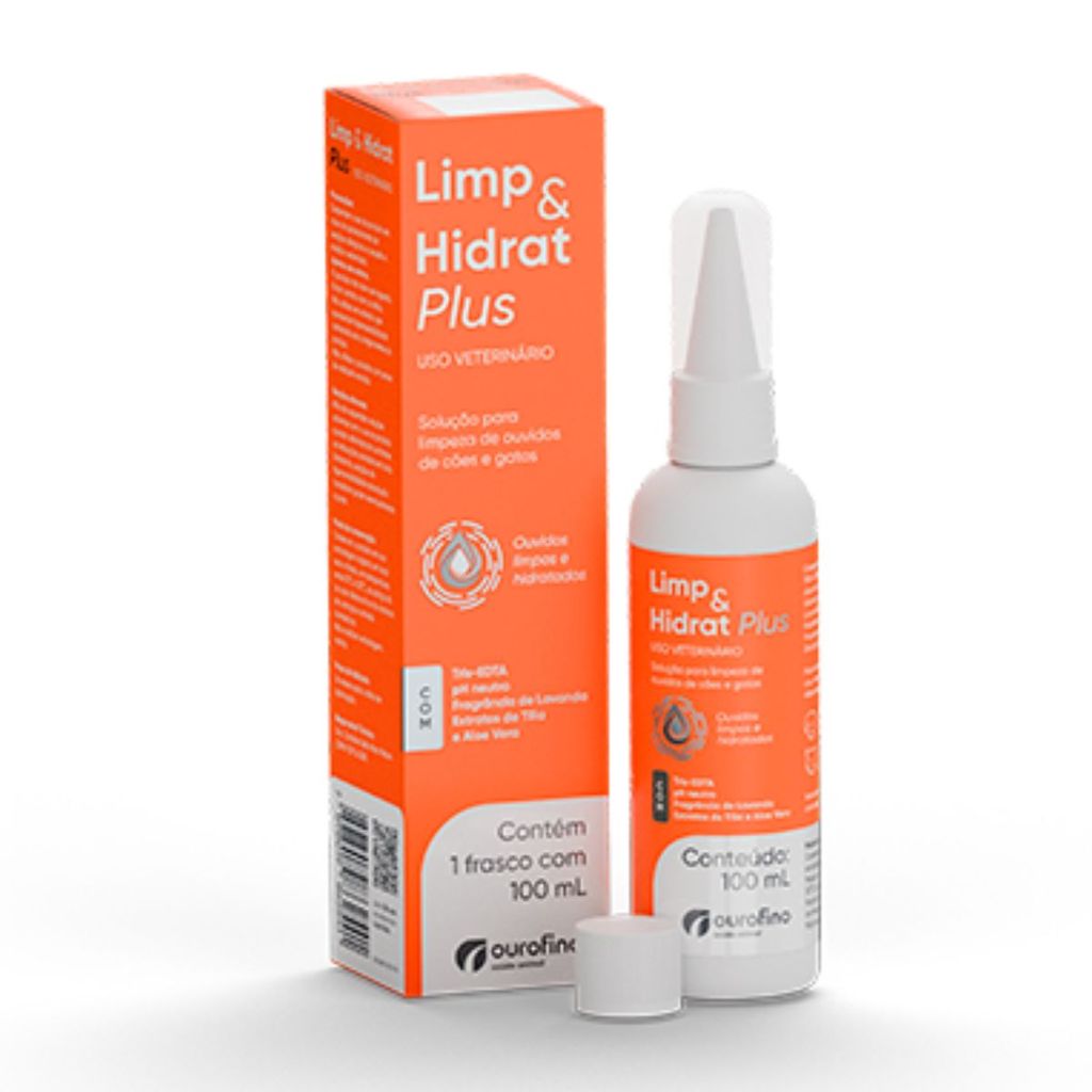 Limp & Hidrat Plus 100ml Solução Otológica - Ourofino