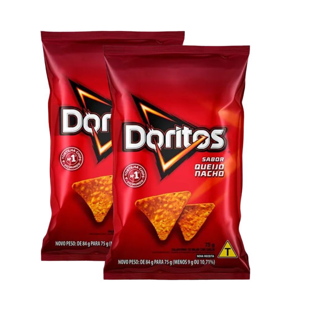 Kit 2 Doritos Queijo Nacho 75g