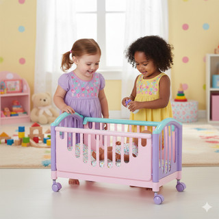 Berço Caminha para Boneca Meu Soninho Infantil