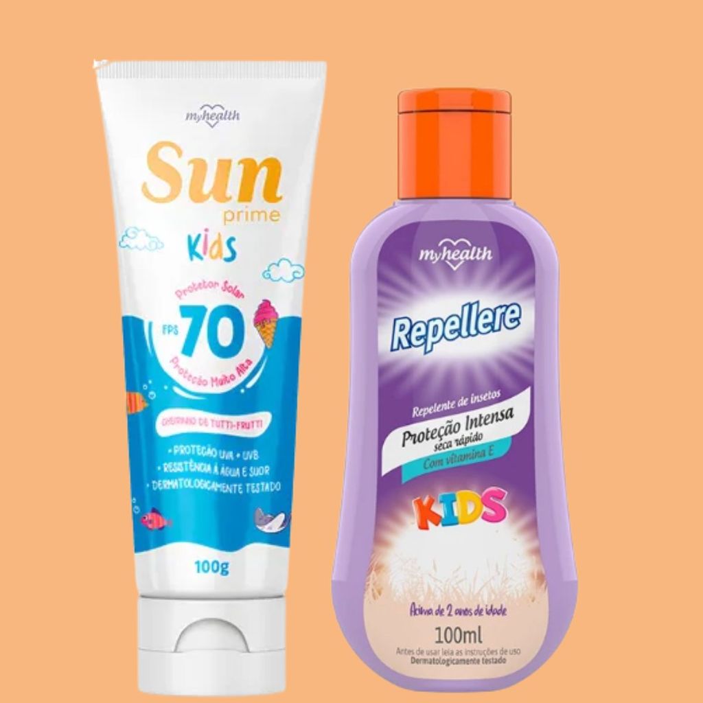 Repellere Repelente Infantil + Protetor Solar Kids FPS – Kit My Health Kids Proteção Completa