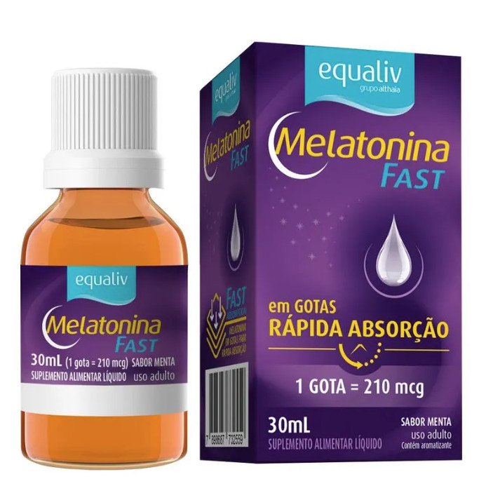 Suplemento Equaliv Melatonina Fast Rápida Ação 30ml - Equaliv